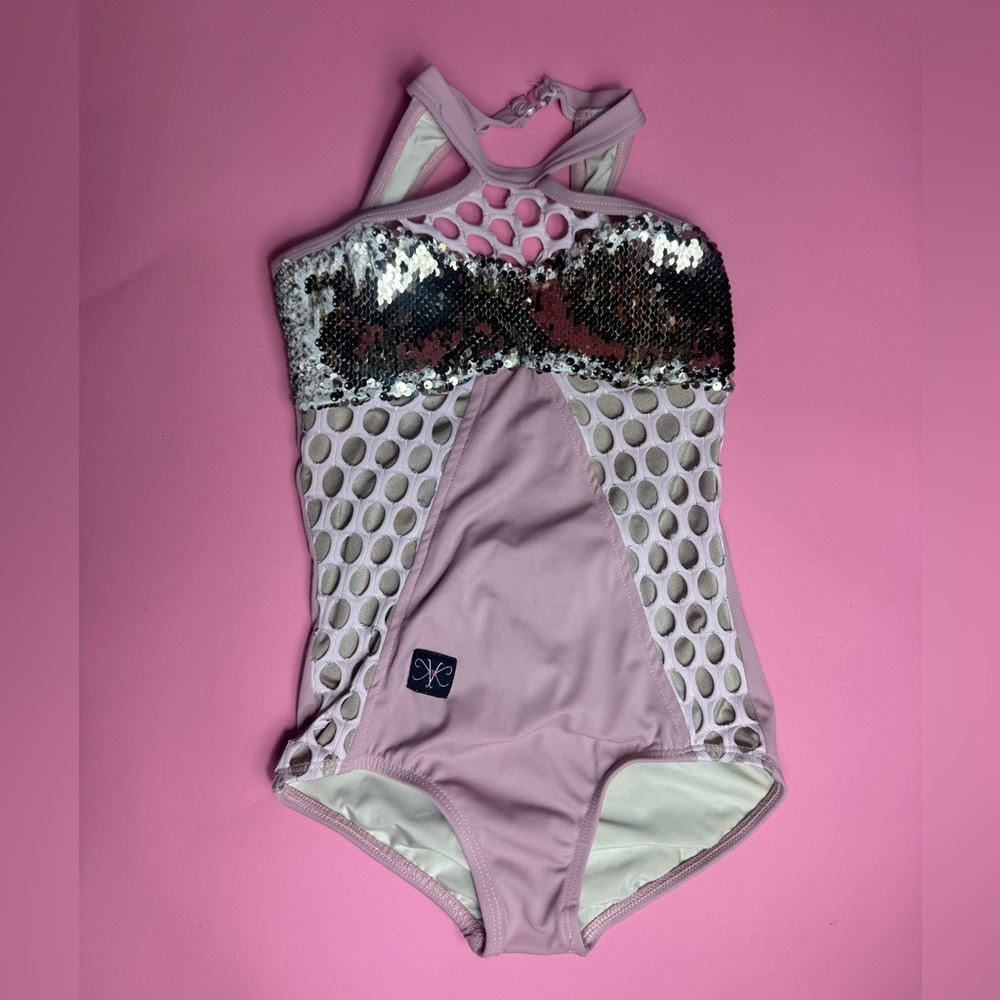 PINK SEQUIN DANCE LEOTARD | KANDI KOUTURE